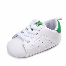 Load image into Gallery viewer, 0-18M Unisex Baby Moccasins PU Leather Toddler First Walker Soft Soled Baby Girls Sport Shoes Newborn Boys Anti-slip Sneakers