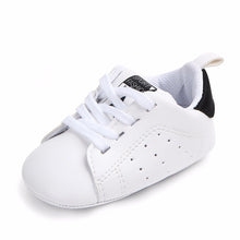 Load image into Gallery viewer, 0-18M Unisex Baby Moccasins PU Leather Toddler First Walker Soft Soled Baby Girls Sport Shoes Newborn Boys Anti-slip Sneakers