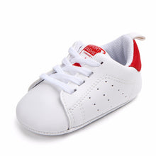 Load image into Gallery viewer, 0-18M Unisex Baby Moccasins PU Leather Toddler First Walker Soft Soled Baby Girls Sport Shoes Newborn Boys Anti-slip Sneakers