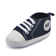 Load image into Gallery viewer, 0-18M Unisex Baby Moccasins PU Leather Toddler First Walker Soft Soled Baby Girls Sport Shoes Newborn Boys Anti-slip Sneakers