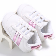 Load image into Gallery viewer, 0-18M Unisex Baby Moccasins PU Leather Toddler First Walker Soft Soled Baby Girls Sport Shoes Newborn Boys Anti-slip Sneakers