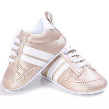 Load image into Gallery viewer, 0-18M Unisex Baby Moccasins PU Leather Toddler First Walker Soft Soled Baby Girls Sport Shoes Newborn Boys Anti-slip Sneakers