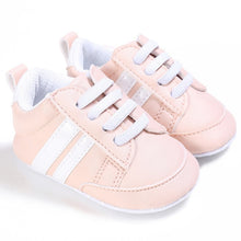 Load image into Gallery viewer, 0-18M Unisex Baby Moccasins PU Leather Toddler First Walker Soft Soled Baby Girls Sport Shoes Newborn Boys Anti-slip Sneakers