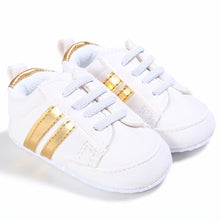 Load image into Gallery viewer, 0-18M Unisex Baby Moccasins PU Leather Toddler First Walker Soft Soled Baby Girls Sport Shoes Newborn Boys Anti-slip Sneakers
