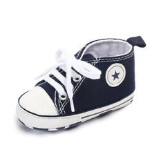 Load image into Gallery viewer, 0-18M Unisex Baby Moccasins PU Leather Toddler First Walker Soft Soled Baby Girls Sport Shoes Newborn Boys Anti-slip Sneakers