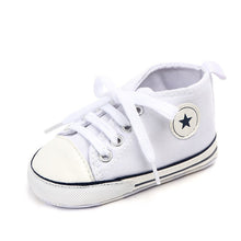 Load image into Gallery viewer, 0-18M Unisex Baby Moccasins PU Leather Toddler First Walker Soft Soled Baby Girls Sport Shoes Newborn Boys Anti-slip Sneakers