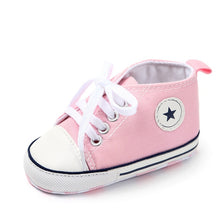 Load image into Gallery viewer, 0-18M Unisex Baby Moccasins PU Leather Toddler First Walker Soft Soled Baby Girls Sport Shoes Newborn Boys Anti-slip Sneakers