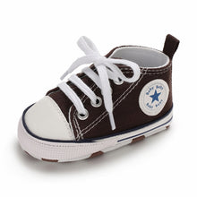 Load image into Gallery viewer, 0-18M Unisex Baby Moccasins PU Leather Toddler First Walker Soft Soled Baby Girls Sport Shoes Newborn Boys Anti-slip Sneakers