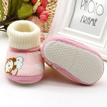 Load image into Gallery viewer, Baby Kid Boys Girls Knitted Fur 5 Color Toddlers Soft Sole Short Warm Soft Snow Boots Shoes 0-18 Months