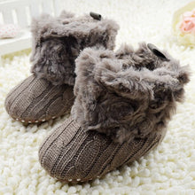 Load image into Gallery viewer, Baby Kid Boys Girls Knitted Fur 5 Color Toddlers Soft Sole Short Warm Soft Snow Boots Shoes 0-18 Months