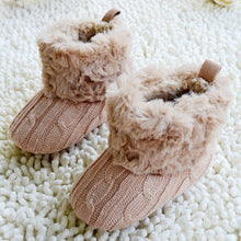 Load image into Gallery viewer, Baby Kid Boys Girls Knitted Fur 5 Color Toddlers Soft Sole Short Warm Soft Snow Boots Shoes 0-18 Months