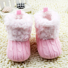 Load image into Gallery viewer, Baby Kid Boys Girls Knitted Fur 5 Color Toddlers Soft Sole Short Warm Soft Snow Boots Shoes 0-18 Months