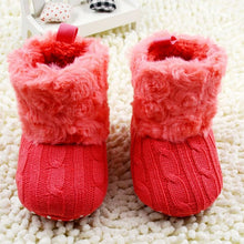 Load image into Gallery viewer, Baby Kid Boys Girls Knitted Fur 5 Color Toddlers Soft Sole Short Warm Soft Snow Boots Shoes 0-18 Months