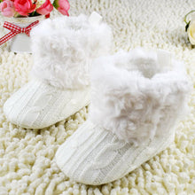 Load image into Gallery viewer, Baby Kid Boys Girls Knitted Fur 5 Color Toddlers Soft Sole Short Warm Soft Snow Boots Shoes 0-18 Months