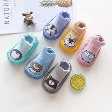 Load image into Gallery viewer, Baby Toddler Shoes and Socks Infant Cartoon Socks Kids Indoor Floor Socks Leather Sole Non-Slip Baby Socks Moccasins Slippers